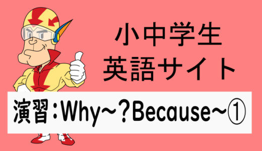 中学英語：演習問題 Why～？Because～の文